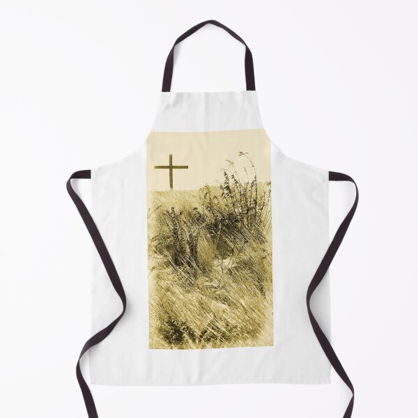 Item preview, #544   Wooden Cross On A Sandy Hill designed and sold by MyInnereyeMike.