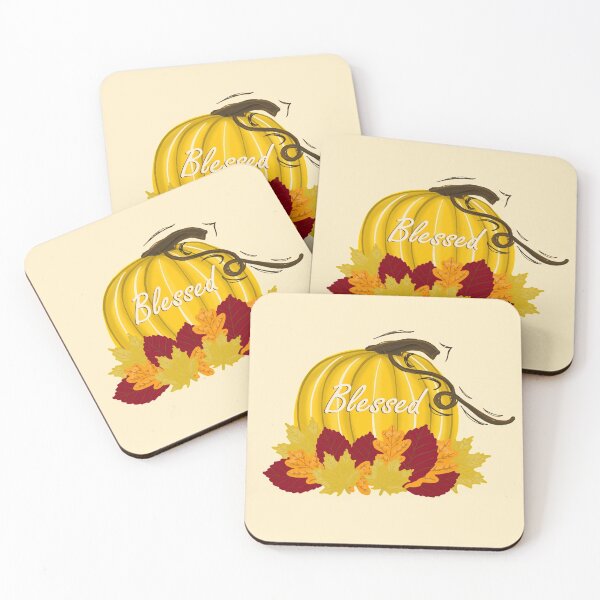 Item preview, Fall Leaves and Pumpkin - Blessed designed and sold by hanwritten.