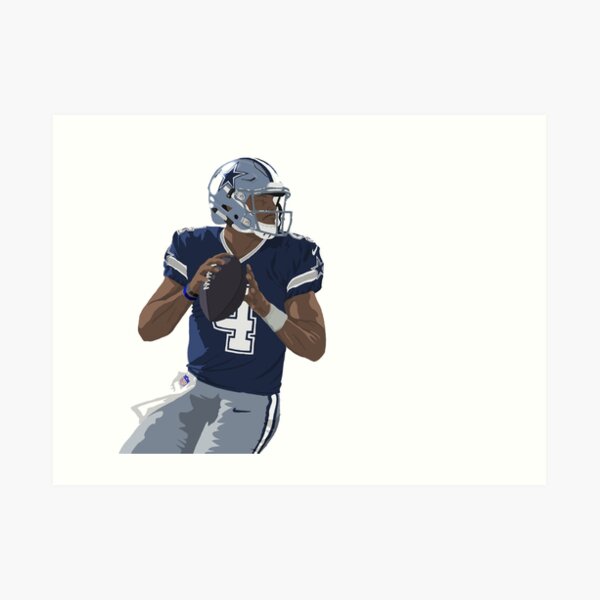 : QIANC Dak Prescott Poster Star Art Celebrity 4 Canvas Poster  Wall Art Decor Print Picture Paintings for Living Room Bedroom Decoration  Unframe:12x18inch(30x45cm): Posters & Prints