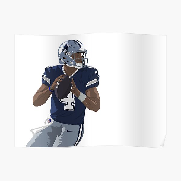 American Football Player Posters （Dak Prescott）Inspirational Sports Man  Room Aesthetic Gifts (8) Canvas Wall Art Prints for Wall Decor Room Decor