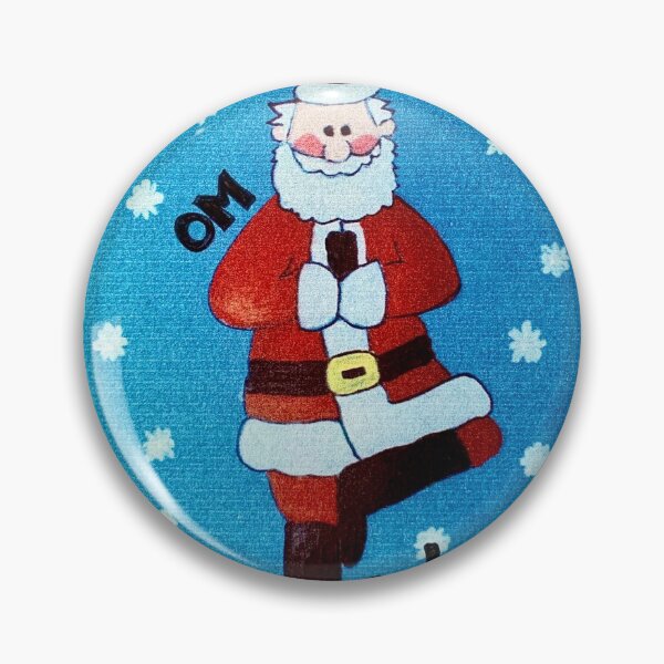 Artikelvorschau, Santa in Tree Pose - OM für die Feiertage, Yoga zu Hause von Christie Olstad entworfen und verkauft von Christie Olstad.