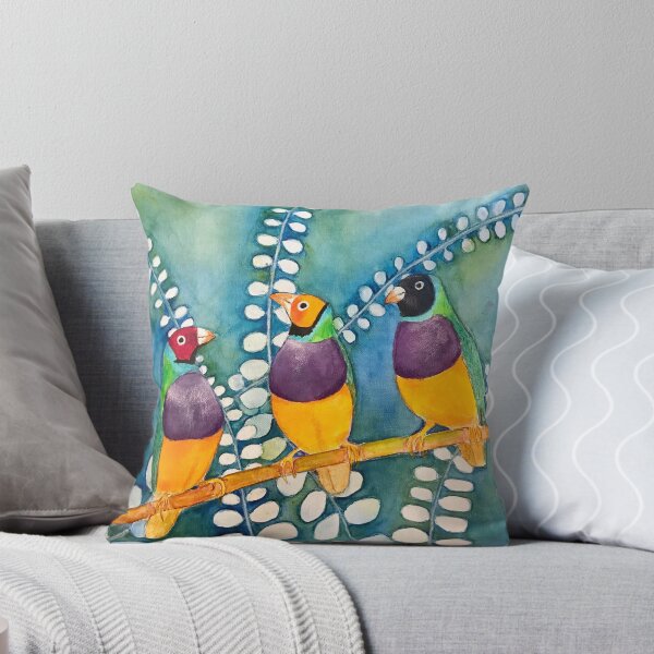 Item preview, Gouldian finches designed and sold by Klara Ward.