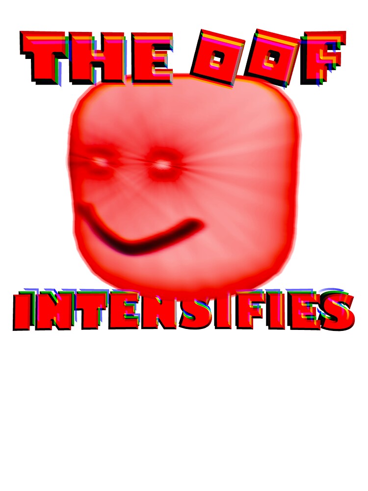 The Oof Intensifies Block Head Roblox Kids T Shirt By Robloxrox Redbubble - red roblox oof
