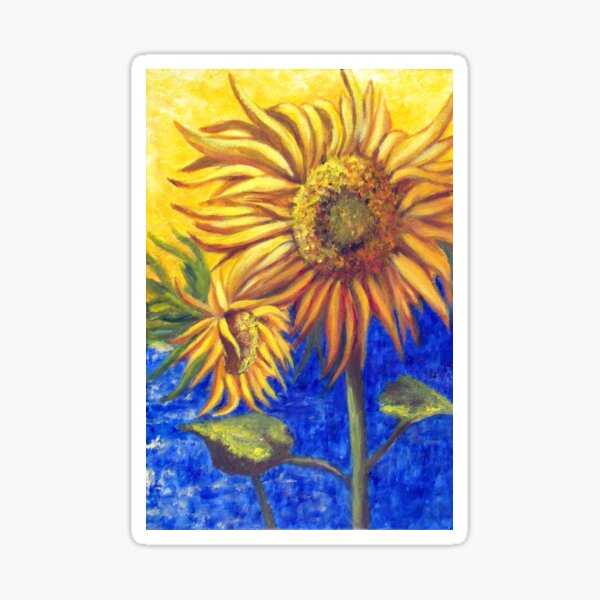 Sunflower a la VanGogh Sticker
