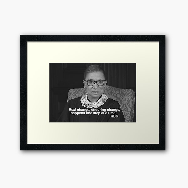 Honoring Ruth Bader Ginsburg Framed Art Print