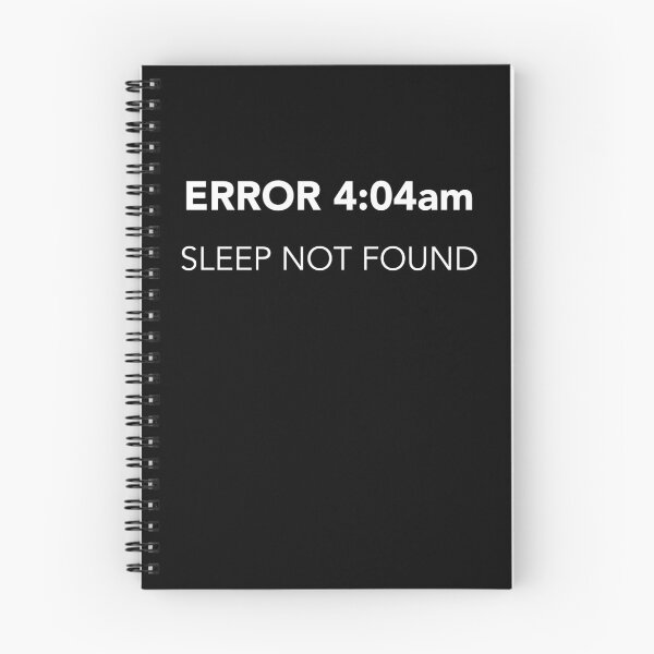 Item preview, Error 404. Sleep not found. Coding meme designed and sold by Robloz.