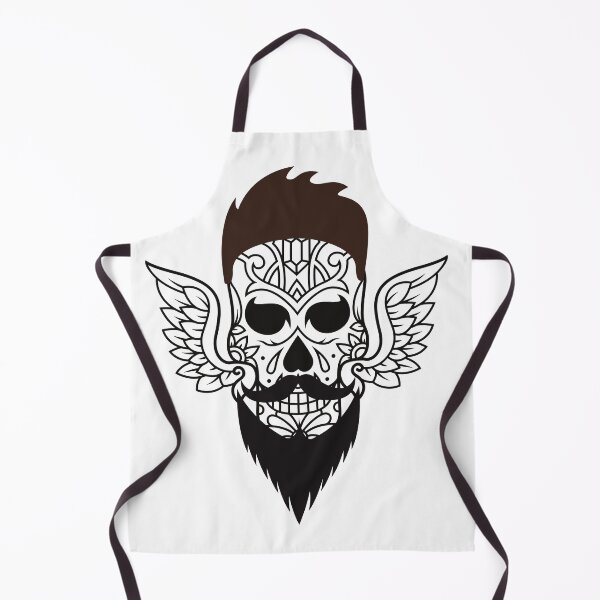Item preview, Skull With Beard Hipster by Haus of butterfly designed and sold by hausofbutterfly.
