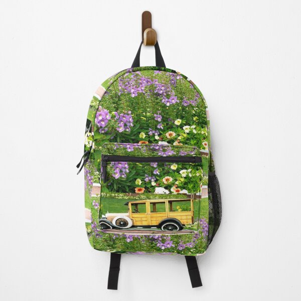 Item preview, #527 Antique Car & Flowers designed and sold by MyInnereyeMike.