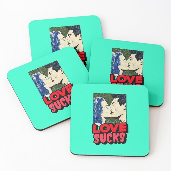 Item preview, Vintage Comic "Love Sucks" Man and Woman Kissing designed and sold by tepalistings.