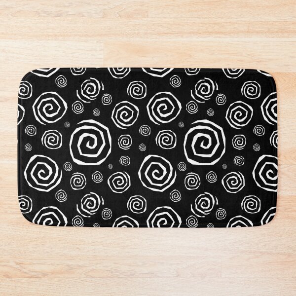 Item preview, Squiggly Spiral Pattern - Black & White - Ragged Swirl designed and sold by Reeks808.