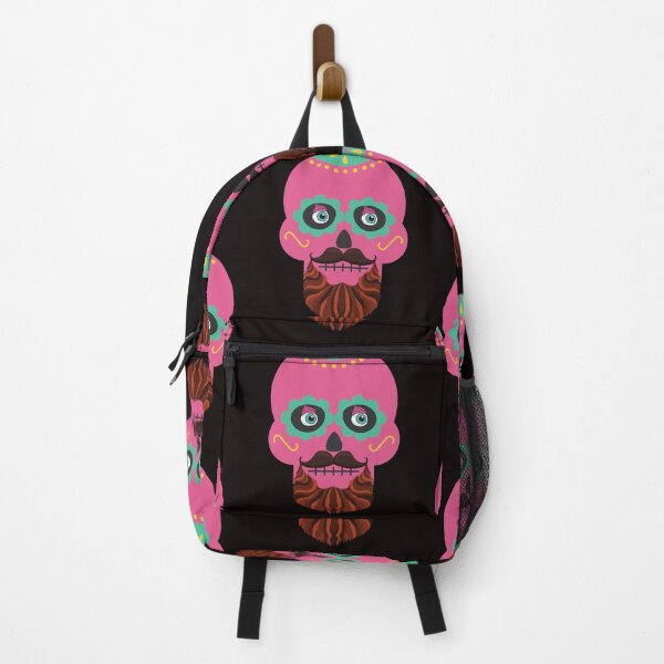 Item preview, Sugar Skull with Beard by Haus of Butterfly designed and sold by hausofbutterfly.