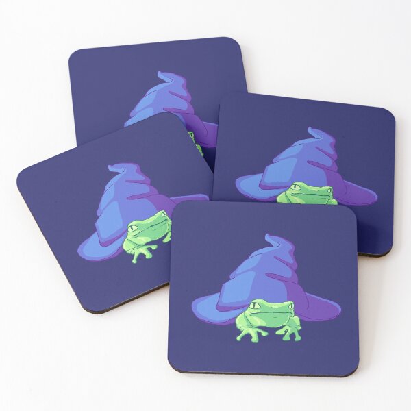 Item preview, Green Frog Witch Familiar- Frog and Witch Hat designed and sold by Faerin.paints.