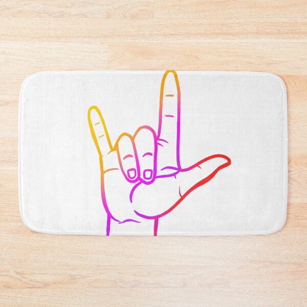 Item preview, ASL - I Love You Sign - Sunset Ombre designed and sold by jekel1hr.