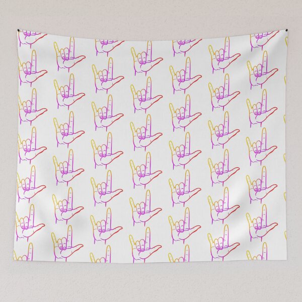Item preview, ASL - I Love You Sign - Sunset Ombre designed and sold by jekel1hr.