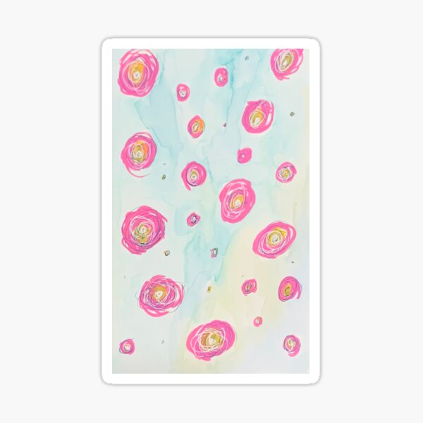 Abstract roses Sticker