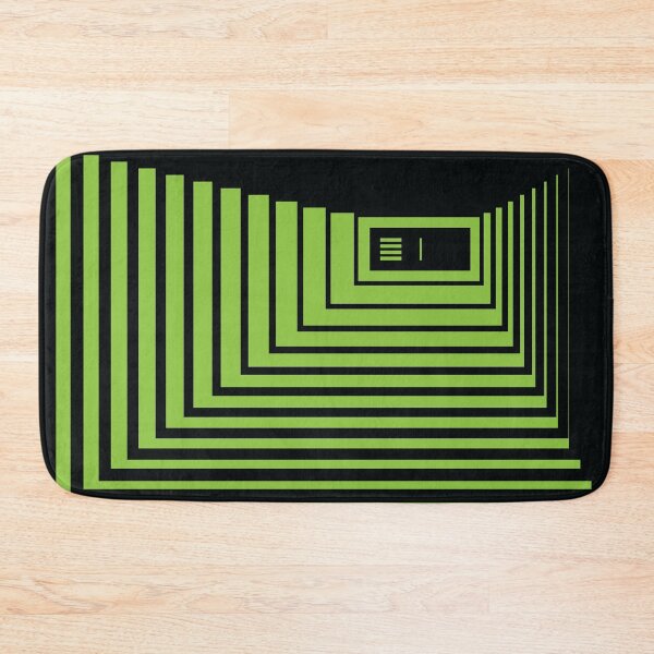 Item preview, Concentric Corridor and Door – Green designed and sold by RoguePatterns.
