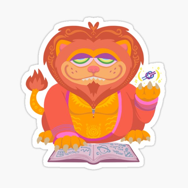Lion of Knowledge Sticker