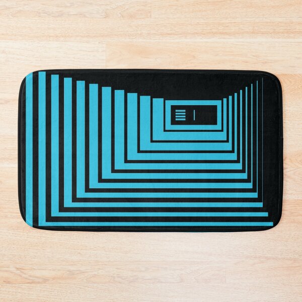 Item preview, Concentric Corridor and Door – Blue designed and sold by RoguePatterns.