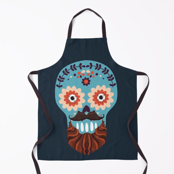 Item preview, Skull With Beard Halloween Hipster designed and sold by hausofbutterfly.