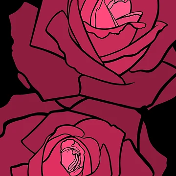 Artwork thumbnail, Two Roses by TheMoonflower