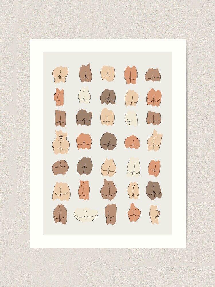Funny Butts - Types of Bums - Butts Shapes and Sizes | Greeting Card
