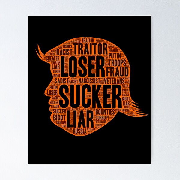 Item preview, TRUMP VETERANS ARE NOT LOSERS OR SUCKERS (ANTI-TRUMP) designed and sold by H Phillips.