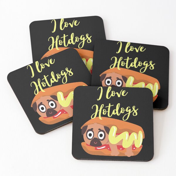 Item preview, Dog Hotdog Puppy Funny Smile Gift Food designed and sold by Two Left Hands Design.