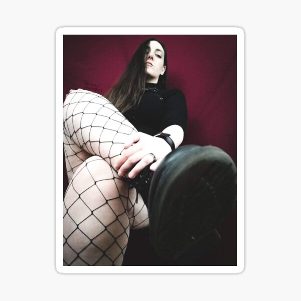 Miss Greaves on her throne Sticker