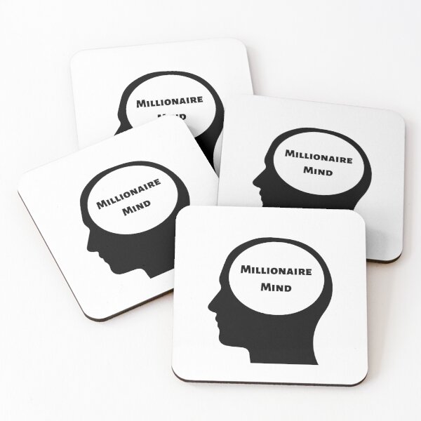 Item preview, Millionaire mind black and white think big designed and sold by Adri Graterol.