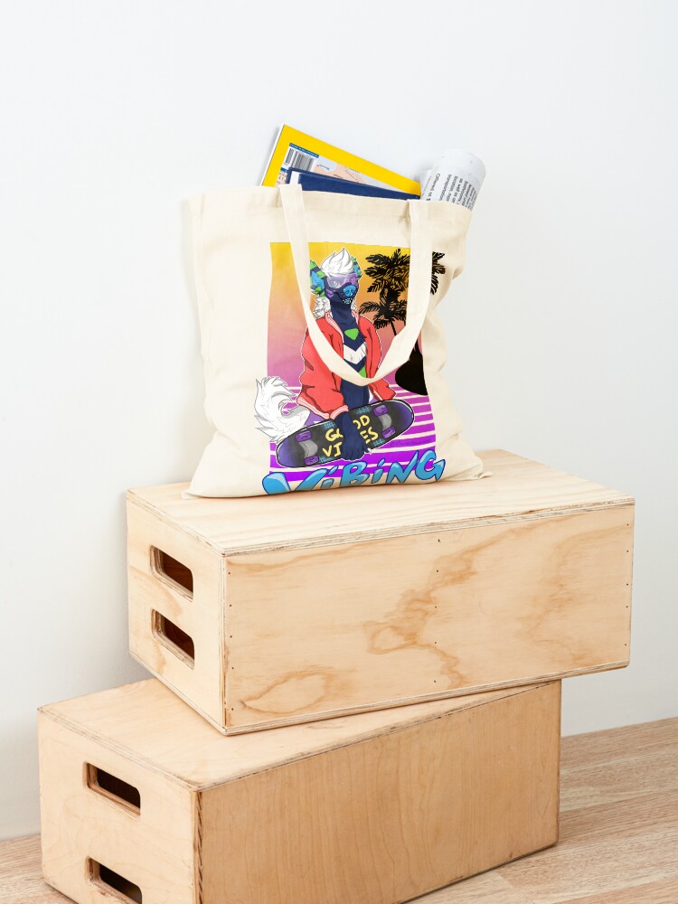 Alternate view of Vaporwave Vibing Tote Bag