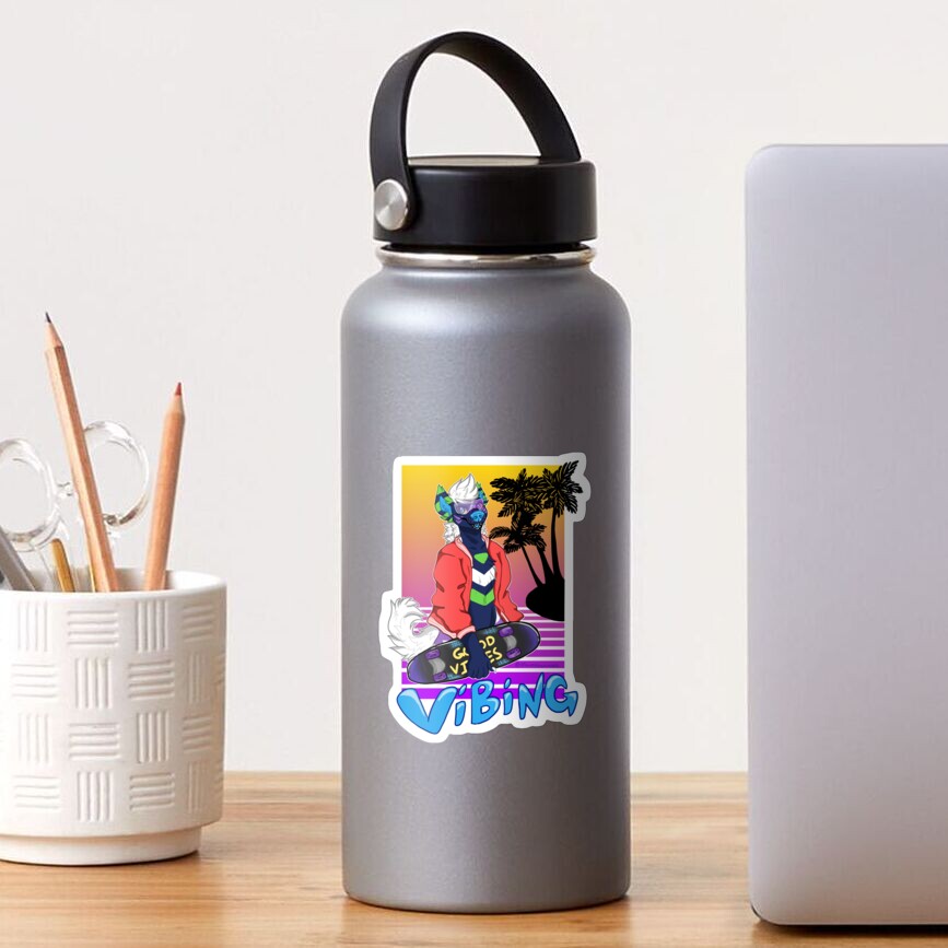 Vaporwave Vibing Sticker