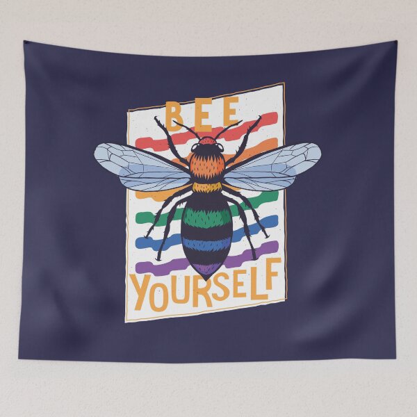 Item preview, Bee Yourself | LGBTQ Pride designed and sold by SLAG-Creative.