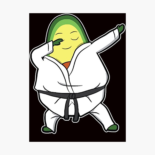 Item preview, Dabbing Karate Judo Avocado Martial Arts Gift designed and sold by Latashiastore.
