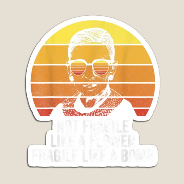 Artikelvorschau, Retro RBG nicht zerbrechlich wie eine Blume zerbrechlich wie eine Bombe T-Shirt entworfen und verkauft von mediastyle2.