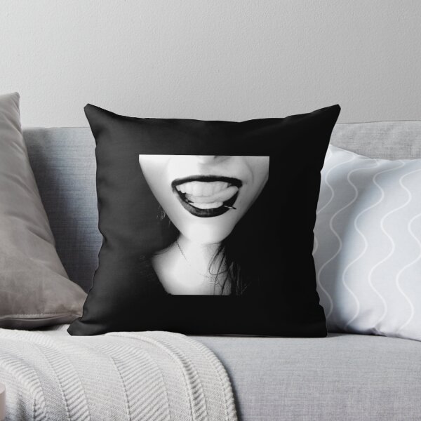 Hungry Miss Greaves Throw Pillow
