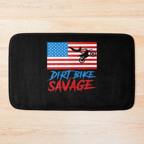 Item preview, USA Flag Dirt Bike Savage Motocross Rider Patriotic Racing designed and sold by RosaMapes.