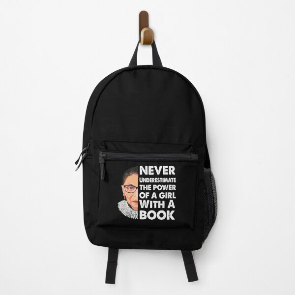 Item preview, Never Underestimate The Power Of A Girl With A Book RBG designed and sold by thegoodplan.