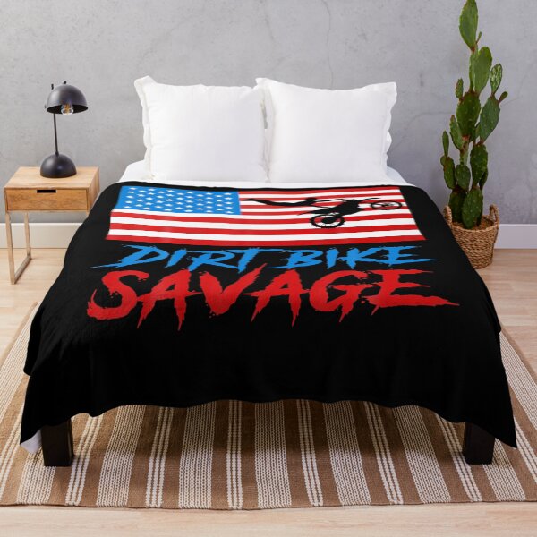 Item preview, USA Flag Dirt Bike Savage Motocross Rider Patriotic Racing designed and sold by RosaMapes.