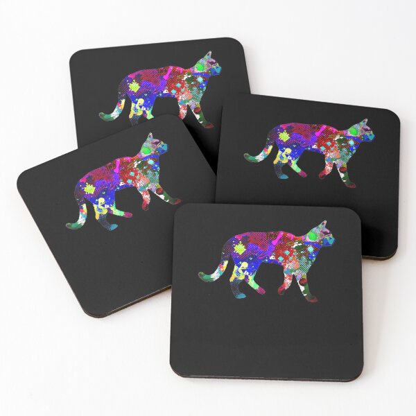 Item preview, Crazy Cat Lady Kitty Art with Paint Splatters designed and sold by RosaMapes.