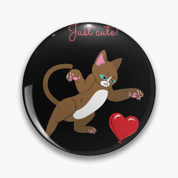 Item preview, Cat and balloon heart  Pet me designed and sold by Got-Ya-Bak.