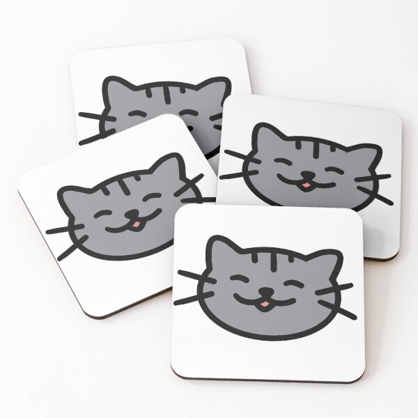 Item preview, Happy Kitty - Grey designed and sold by cowbpy-art.