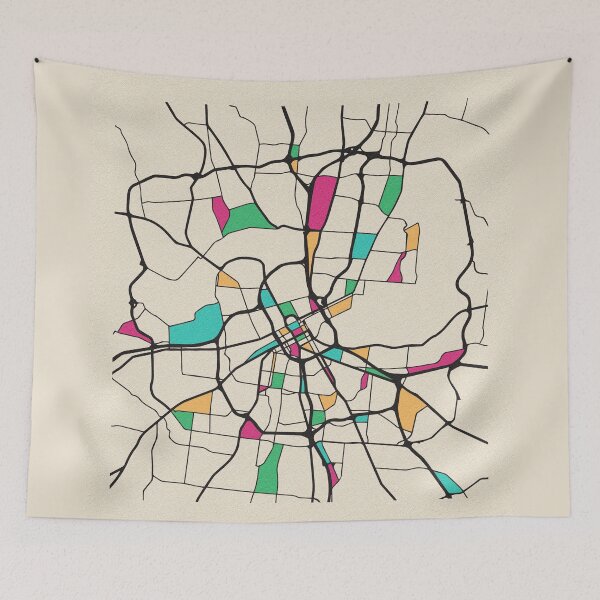 Item preview, Nashville, Tennessee Street Map designed and sold by A Deniz Akerman.