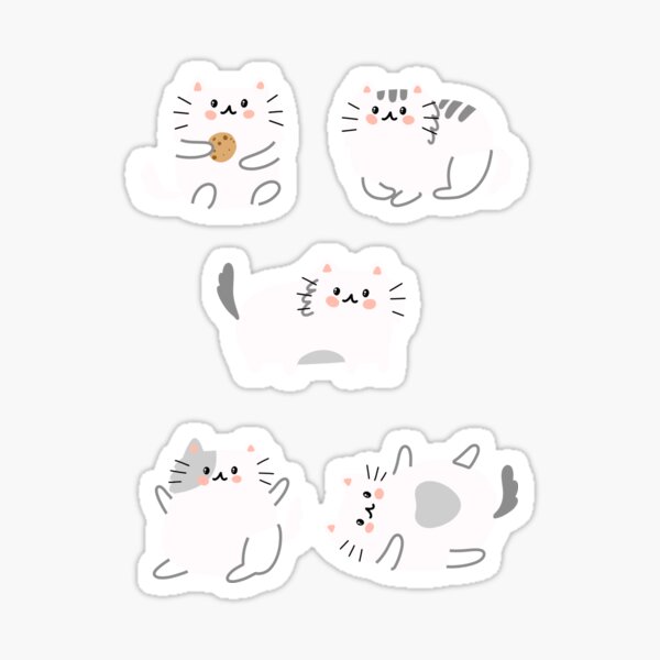 Lindo paquete de gatos Pegatina