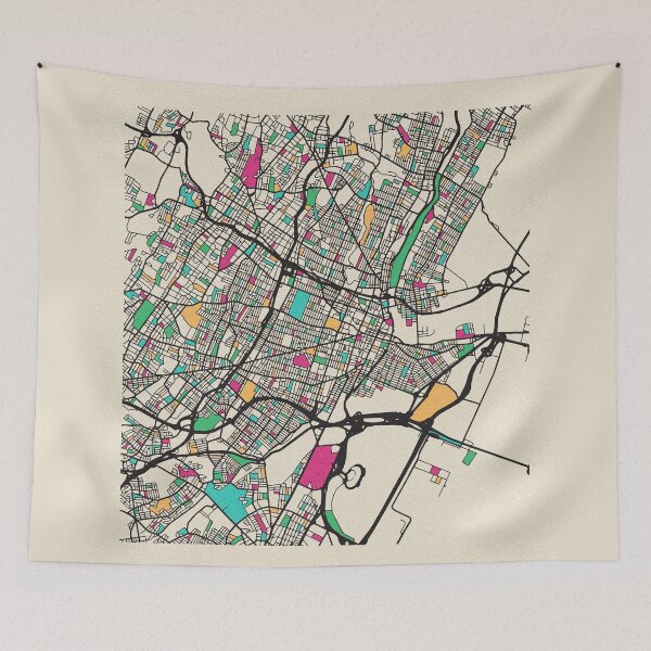 Item preview, Newark, New Jersey Street Map designed and sold by A Deniz Akerman.