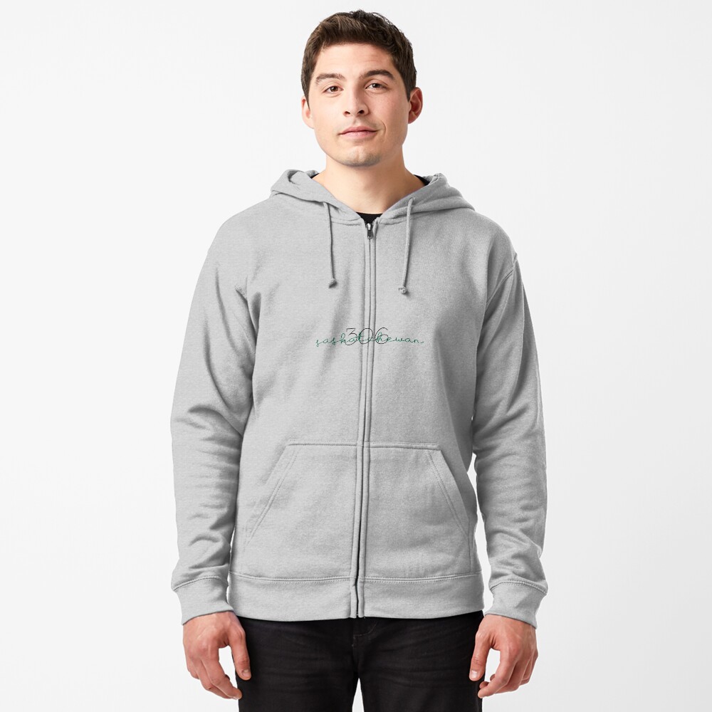 "306 Saskatchewan Sask SK" Zipped Hoodie by photogfrog Redbubble