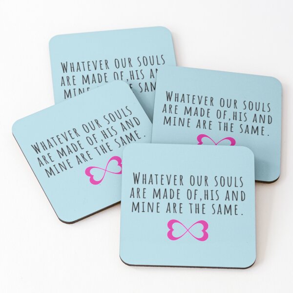 Item preview, Whatever our souls are made of | After Hessa Quote Light Blue Variant 2 designed and sold by BloompodDesigns.