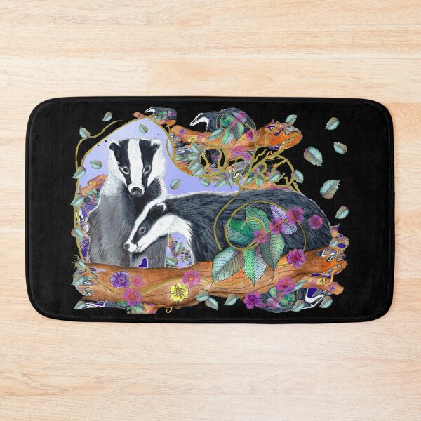 Item preview, Badger Love (On Black) designed and sold by nocturne-design.