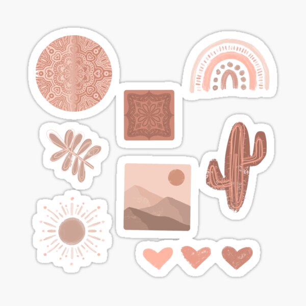 Item preview, Pink terracotta bohemian  designed and sold by Lou-Boo.