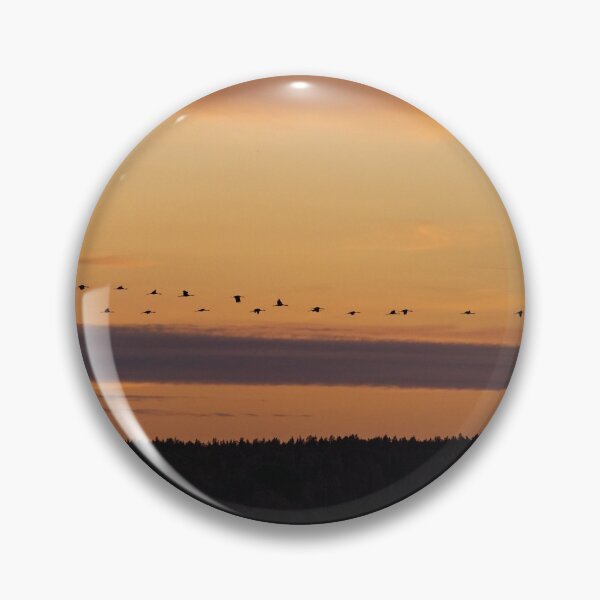 Item preview, Over the Puurijärvi under the evening sky. Evening of the cranes designed and sold by Jouko Lehto Photography.