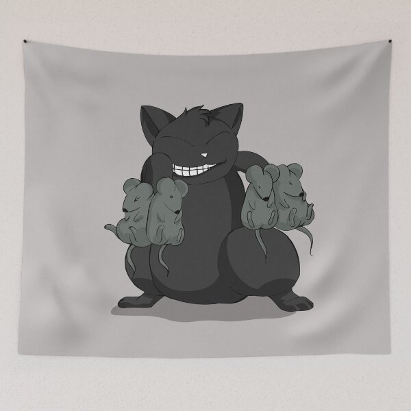 Item preview, Funny cat caught a mouse designed and sold by Purple monkey.